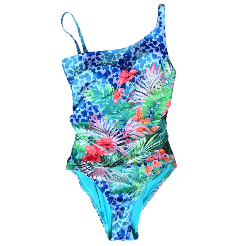 Bleu Rod Beattie Womens Size 10 One Piece Multicolor Swimsuit‎ NWT